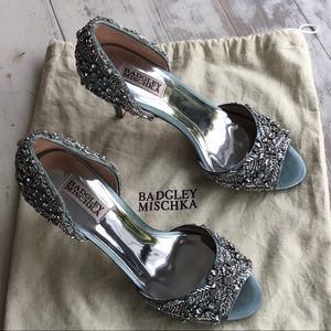 Badgley Mischka beaded heels